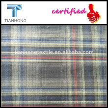 Plaid yarn-dyed fabric/organic cotton fabric/Professional dress shirt fabrics